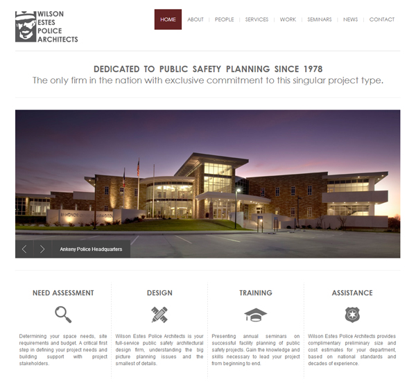 Wilson Estes Police Architects - New Web Site